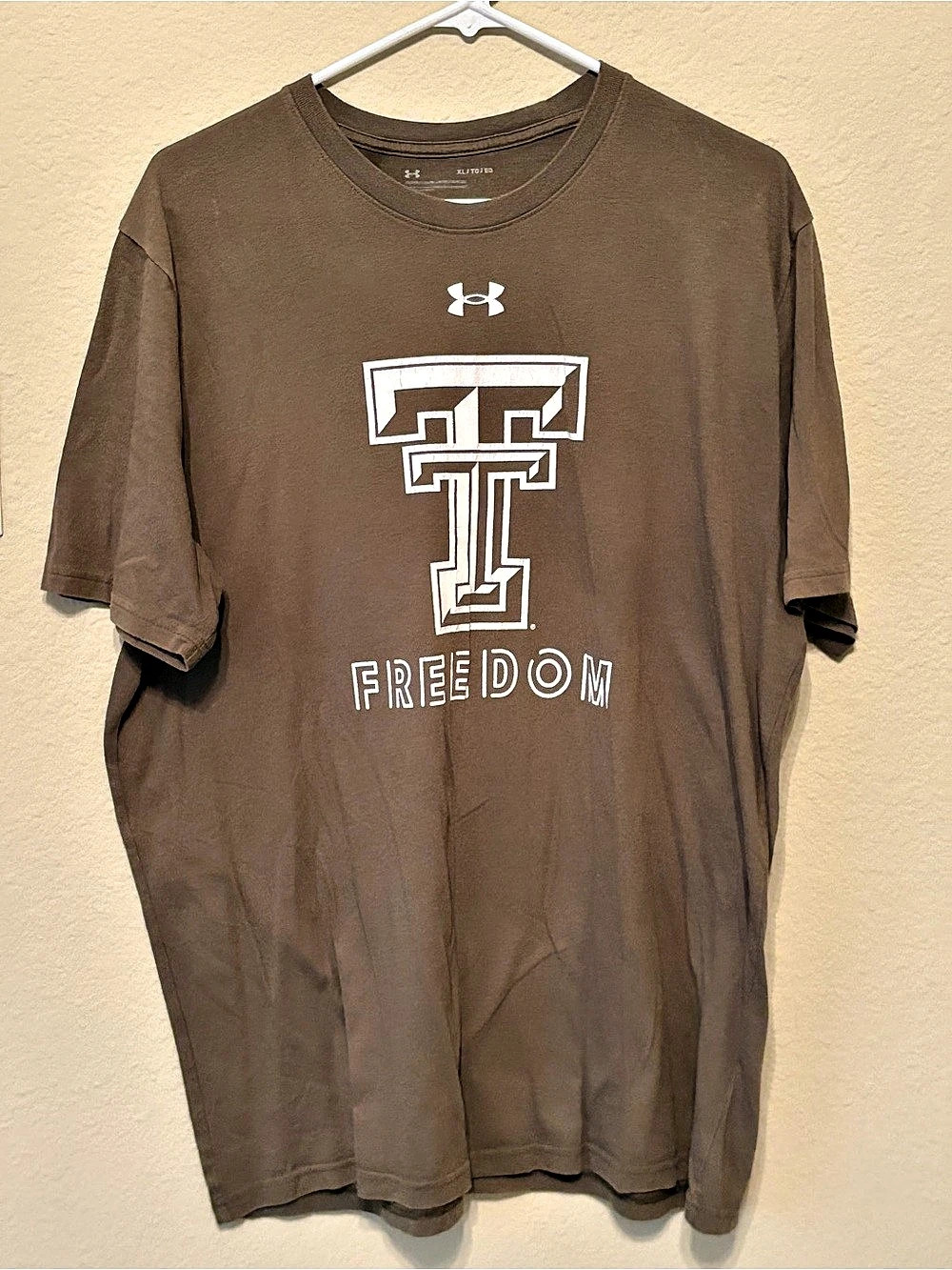 Under Armour Texas Tech Red Raiders Freedom Performance T-Shirt XL in Army Green